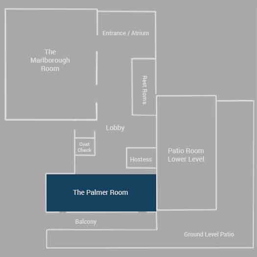 Marlborough Country Club - Palmer Room Floor Plan